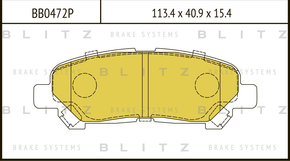 Колодки тормозные TOYOTA HIGHLANDER 09- задн. (Blitz) Blitz. Артикул BB0472P