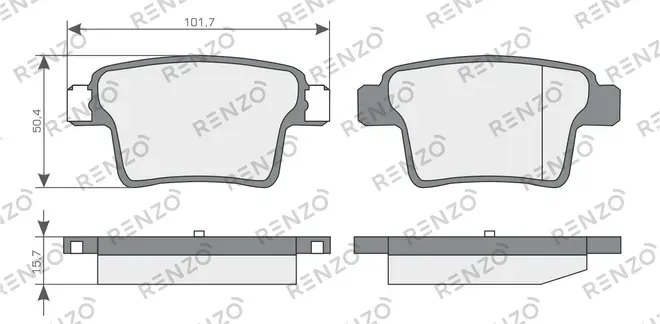 Колодки дисковые (Renzo). Артикул RNZ086