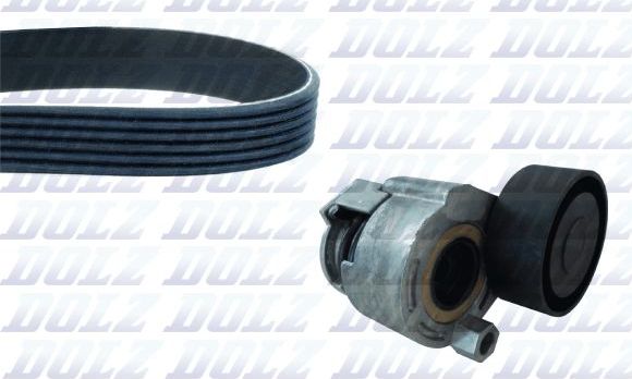 Ремень ГРМ с роликами (комплект) Dolz для Renault Megane IV 2010-2015. Артикул SKD196A