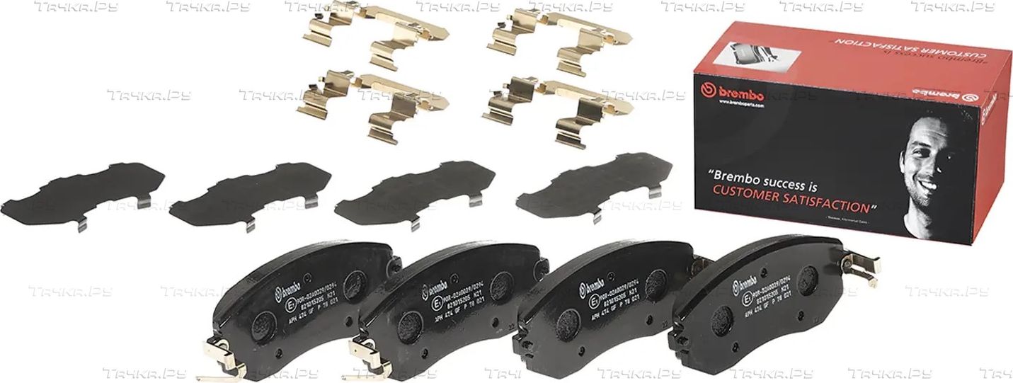 Тормозные колодки Brembo PRIME LINE передние для Subaru Forester IV 2012-2018. Артикул P 78 021