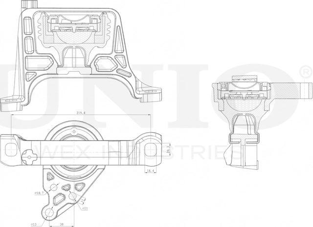Опора двигателя (Unio). Артикул RMP-15078