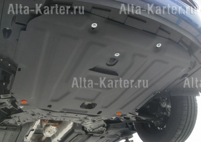 Защита алюминиевая Alfeco для картера и КПП Kia Cerato III 2013-2016. Артикул ALF.11.32al