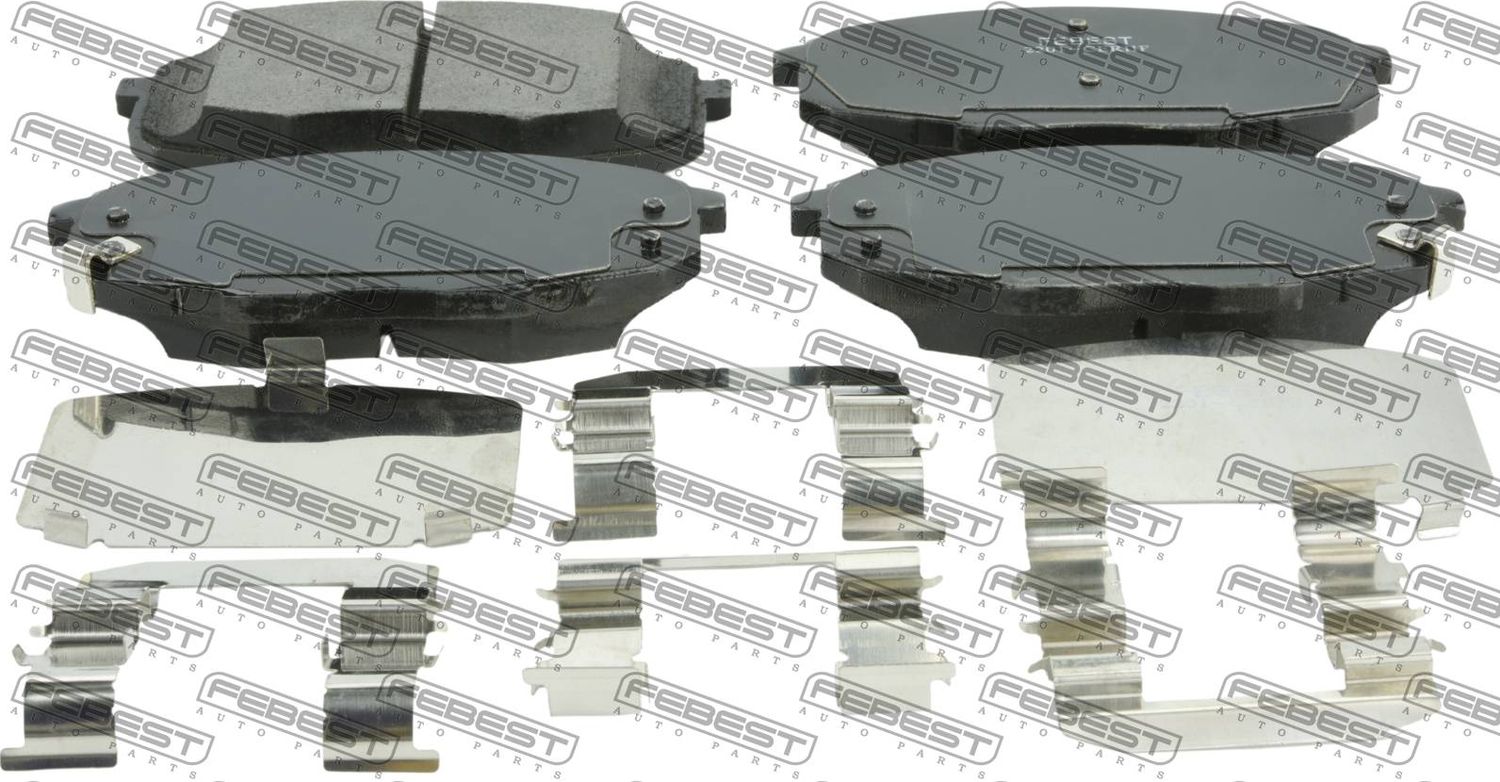 Тормозные колодки Febest. Артикул 2201-CERIIF