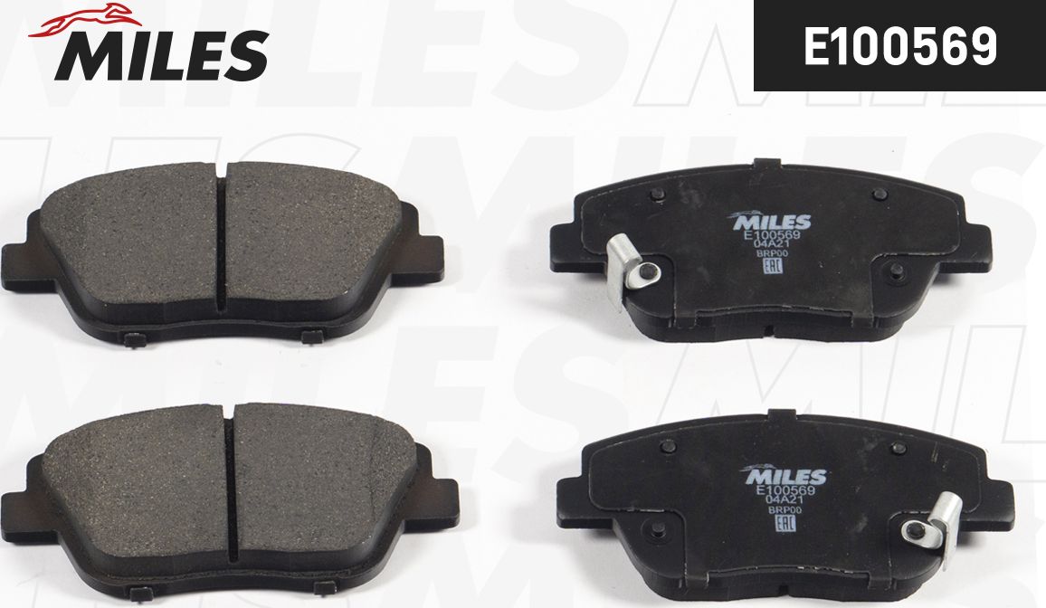 Тормозные колодки Miles (Semi-Metallic). Артикул E100569