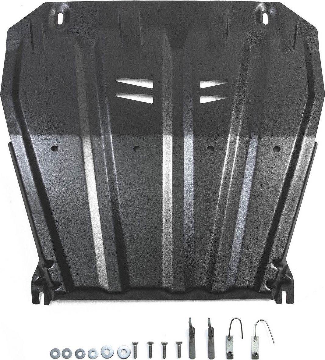 Защита АвтоБРОНЯ для картера и КПП Renault Koleos II 2016-2026. Артикул 111.04158.1