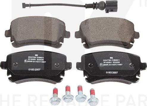 Тормозные колодки NK. Артикул 224764