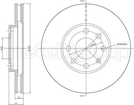 Тормозной диск Trusting передний для Chevrolet Corsa 1994-2002. Артикул DF528
