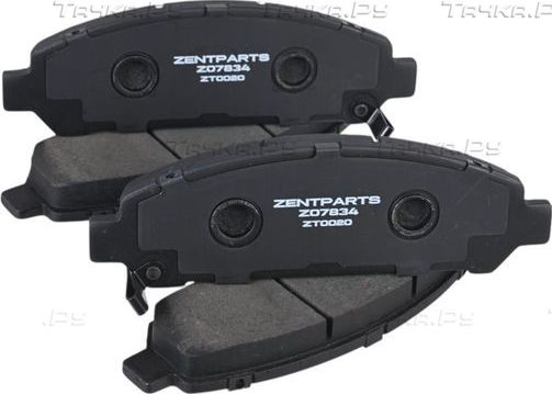 Тормозные колодки Zentparts. Артикул Z07834