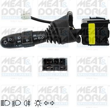 Подрулевой переключатель Meat & Doria для Daewoo Nubira III 2003-2004. Артикул 231020