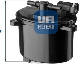 Топливный фильтр UFI для Mitsubishi Outlander XL 2007-2008. Артикул 24.156.00