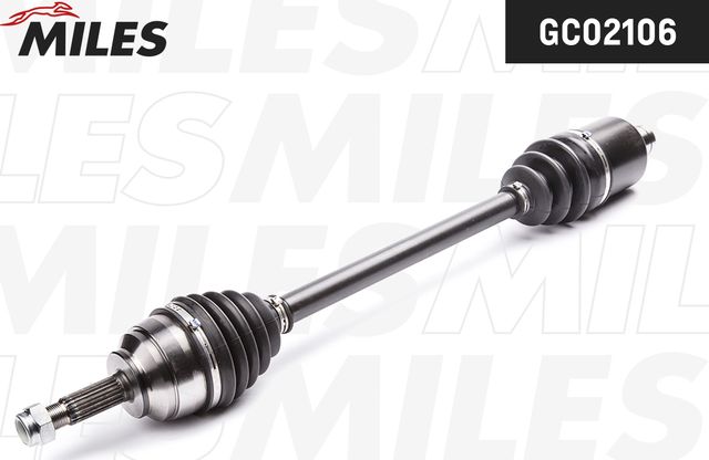 Полуось (привод в сборе, приводной вал) Miles правая для Renault Clio II 1998-2013. Артикул GC02106