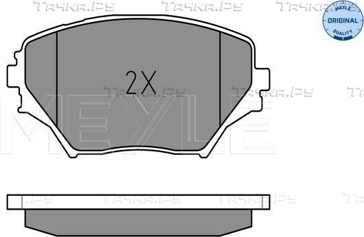 Тормозные колодки Meyle Original передние для Toyota RAV4 II (XA20) 2000-2005. Артикул 025 235 8517