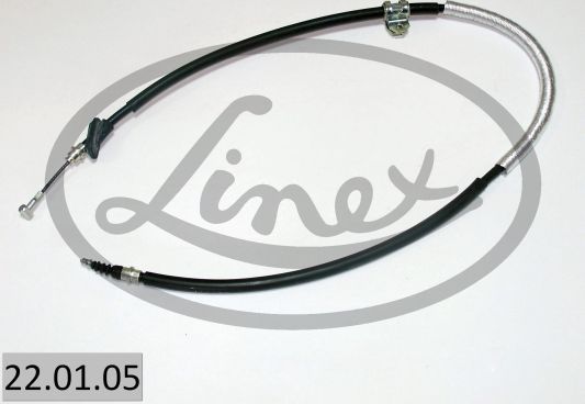 Трос ручника (тросик ручного тормоза) Linex. Артикул 22.01.05