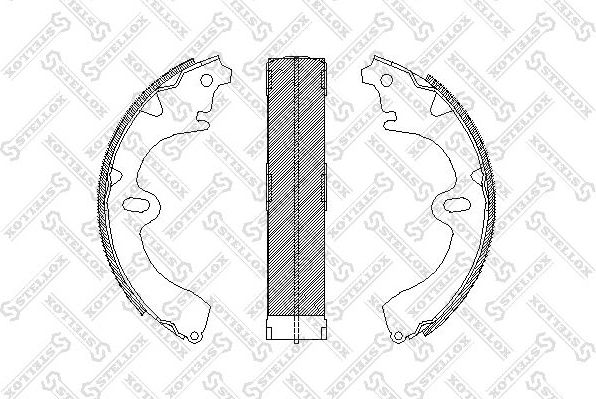 Тормозные колодки Stellox. Артикул 108 100-SX
