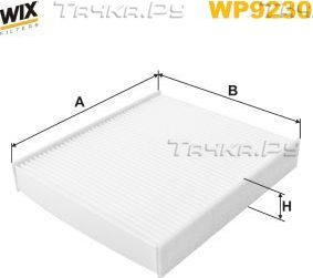 Салонный фильтр WIX Filters для Ford Focus II 2004-2012. Артикул WP9230