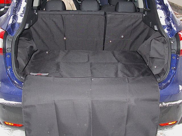 Защитный чехол AUTOSMSTUDIO "Maxi" в багажник автомобиля для Nissan Qashqai II J11 2013-2026, серый. Артикул TP-NISQII-MAXI-GR