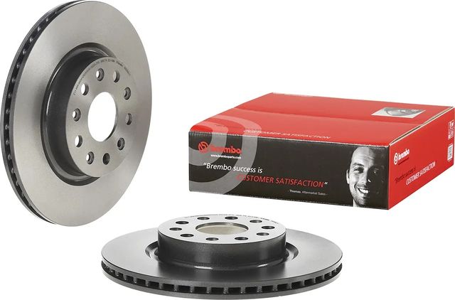 Тормозной диск Brembo PRIME LINE - UV Coated передний для Jeep Wrangler IV (JL) 2017-2026. Артикул 09.D992.11