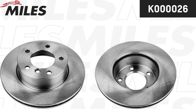 Тормозной диск Miles передний для BMW 1 I (E81/E82/E87/E88) 2004-2011. Артикул K000026