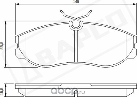 Колодки тормозные дисковые пер. FORD MAVERICK (UDS,UNS) 96-98, NISSAN (Bapco) Bapco. Артикул BP0094