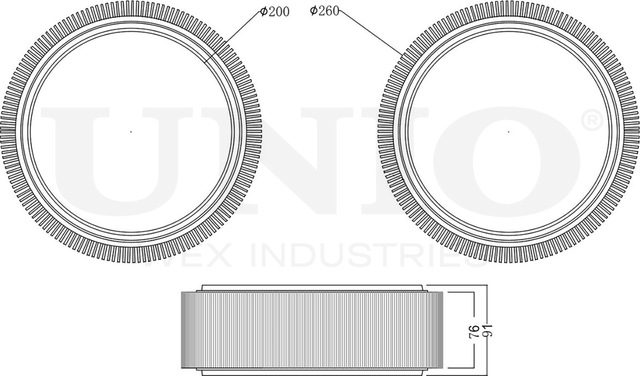 Фильтр воздушный (Unio). Артикул FLT-10099