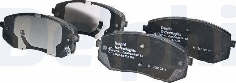 Тормозные колодки Delphi (Low-Metallic). Артикул LP3538