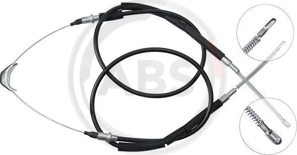 Трос ручника (тросик ручного тормоза) ABS. Артикул K11465