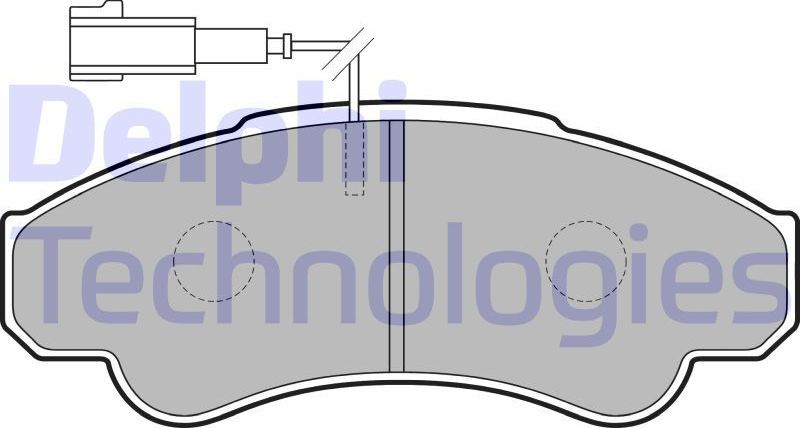 Тормозные колодки Delphi. Артикул LP872