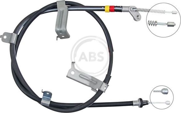 Трос ручника (тросик ручного тормоза) ABS для Nissan Juke I 2010-2019. Артикул K10183