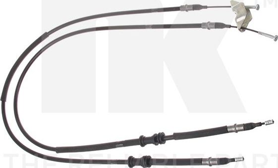 Трос ручника (тросик ручного тормоза) NK для Opel Zafira A 1999-2005. Артикул 9036101