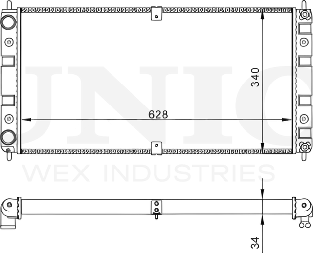 Радиатор двигателя (Unio). Артикул RAD-10138