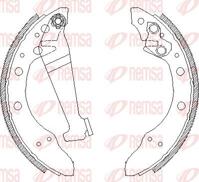 Тормозные колодки Remsa. Артикул 4046.00
