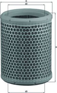 Воздушный фильтр Mahle-Knecht для Citroen BX 1991-1993. Артикул LX 384