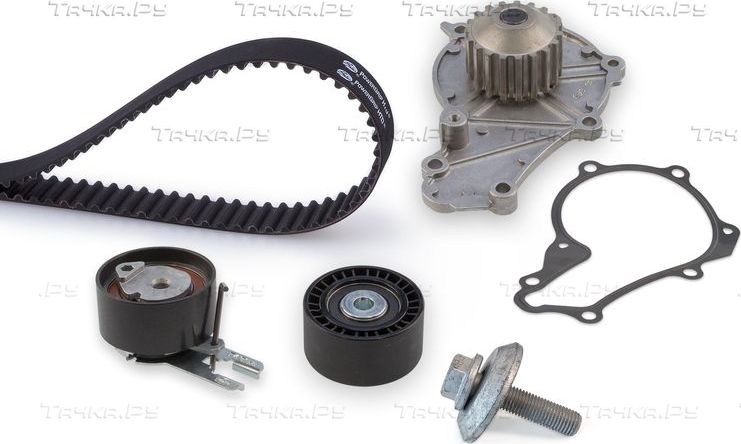 Помпа (водяной насос) с комплектом ремня ГРМ Gates PowerGrip® для Peugeot 407 2004-2010. Артикул KP15598XS