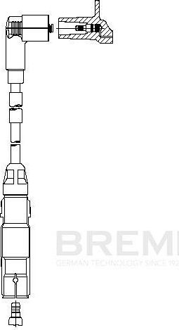Высоковольтные провода (провода зажигания) Bremi. Артикул 192/68
