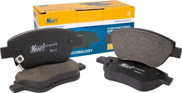 Колодки тормозные FIAT/OPEL DOBLO/CORSA 00- 1.4 перед. (Kraft). Артикул KT091476