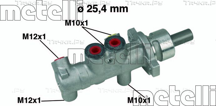 Тормозной цилиндр главный Metelli для Nissan Interstar 2002-2026. Артикул 05-0415