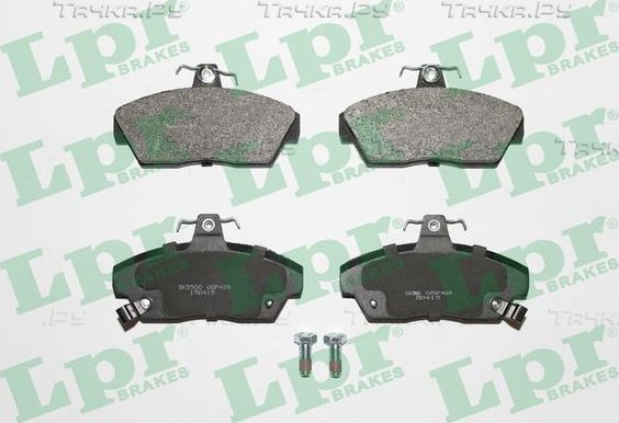 Тормозные колодки LPR передние для Honda Concerto 1989-1995. Артикул 05P429