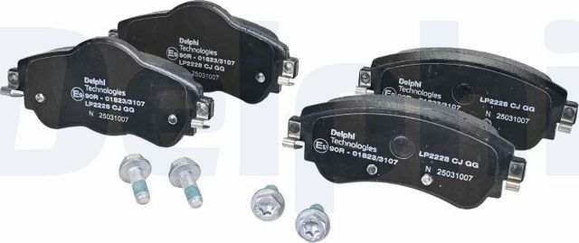 Тормозные колодки Delphi (Low-Metallic). Артикул LP2228