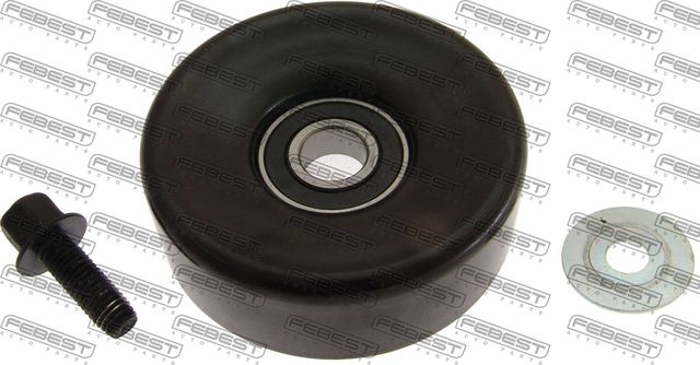 Натяжной ролик (натяжитель) приводного поликлинового ремня Febest. Артикул 0187-2JZGE