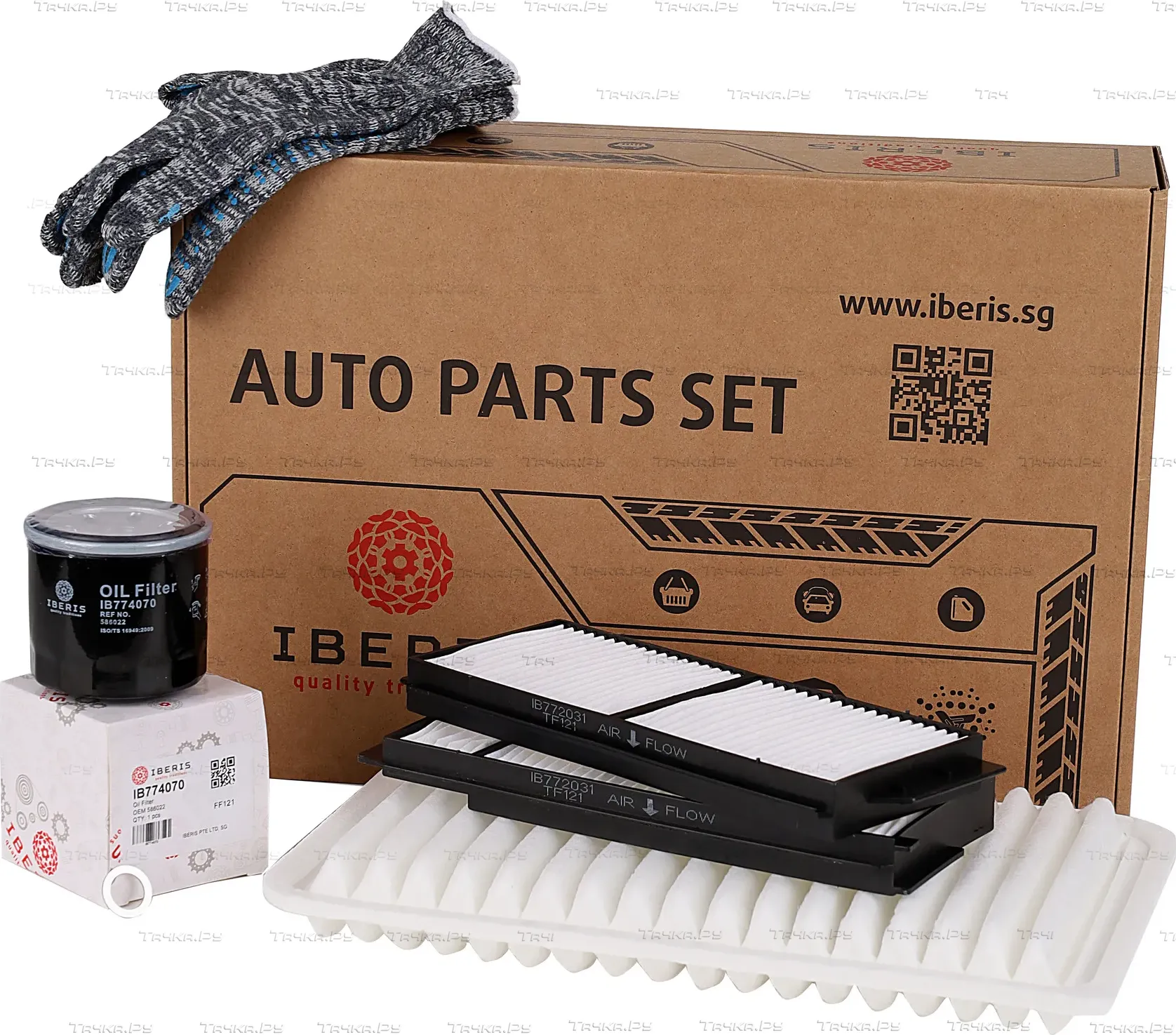 КОМПЛЕКТ ФИЛЬТРОВ IBERIS ДЛЯ ТО MAZDA 3 СЕДАН (BK) 1.6 04-09. Артикул IB770064KIT