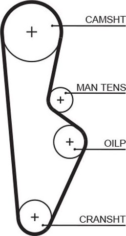 Ремень ГРМ Gates PowerGrip™. Артикул 5082XS