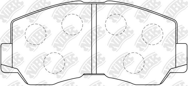 Тормозные колодки NiBK. Артикул PN3084