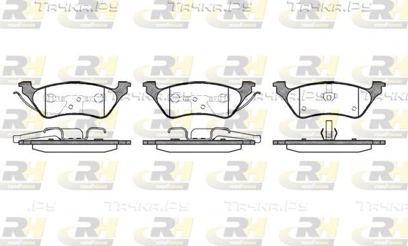 Тормозные колодки RoadHouse задние для Jeep Cherokee III (KJ) 2001-2008. Артикул 2811.00