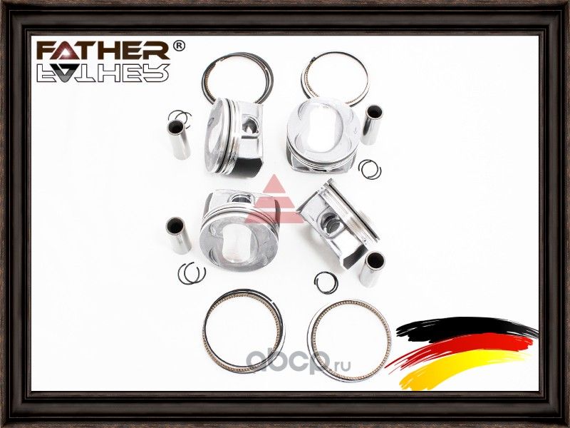 К-кт поршней std 76.5+ кольца (1.2-1.5-2.0) (Father). Артикул F2426R91