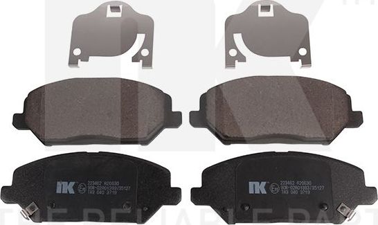 Тормозные колодки NK передние для Kia Proceed III 2018-2026. Артикул 223462