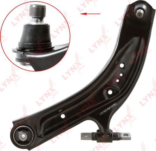 Поперечный рычаг передней подвески LYNXauto левый нижний для Nissan X-Trail T32 2013-2026. Артикул C5976L