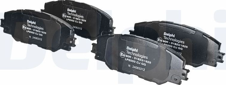 Тормозные колодки Delphi (Low-Metallic). Артикул LP2003