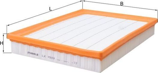Воздушный фильтр Mahle-Knecht. Артикул LX 1503