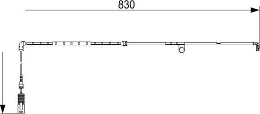 Датчик износа тормозных колодок  Trialli. Артикул PFS 4048