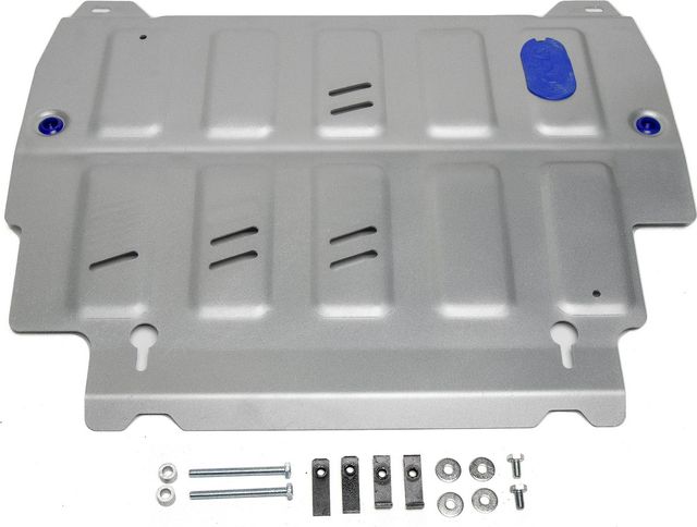 Защита алюминиевая Rival для картера и КПП Nissan Pathfinder R52 2014-2017. Артикул 333.2415.2